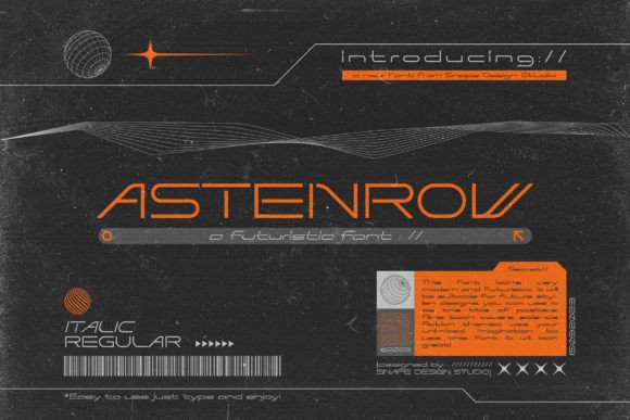 Astenrow: The Futuristic Sans Serif Typeface for Modern Web Design