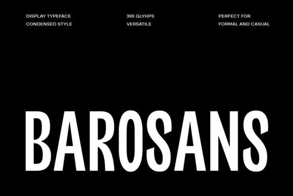 Barosans Typeface for Modern Web Design