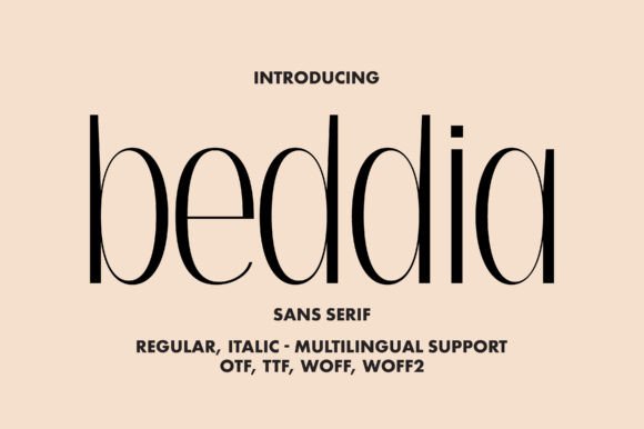 Beddia: A Chic Sans Serif Font for Modern Web Design