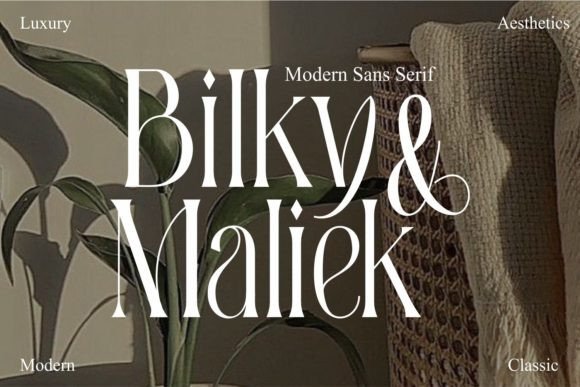 Bilky Maliek: An Elegant Sans Serif Typeface