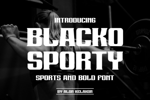 Blacko Sporty: The Bold Sans Serif for Modern Design