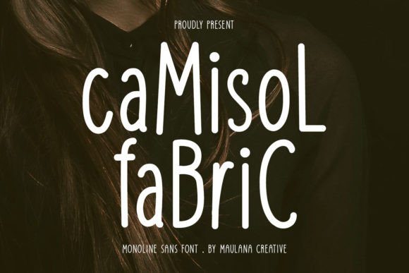Camisol Fabric Typeface for Crafters