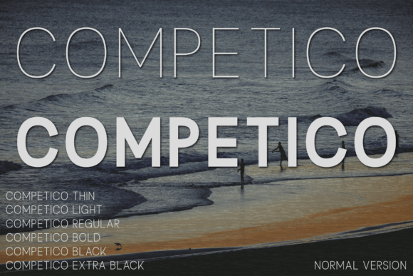 Competico: A Modern Sans Serif Typeface for Elegant Branding