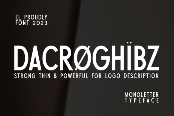 Dacroghibz: A Modern Sans Serif Font for Editorial Design