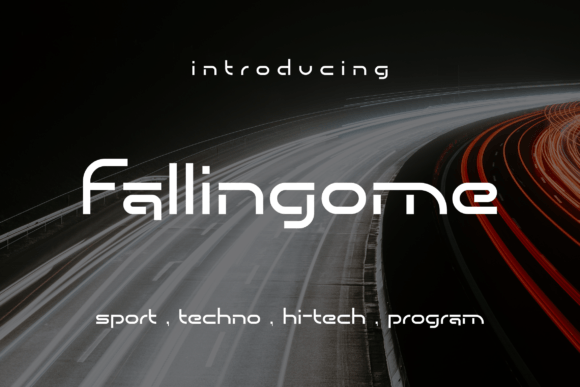 Fallingome: A Modern Sans Serif Font for Web Design
