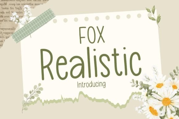 Fox Realistic Typeface for Modern Editorial Design