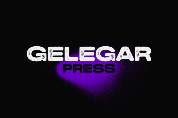 Gelegar Press: The Ultimate Ultra-Wide Display Font