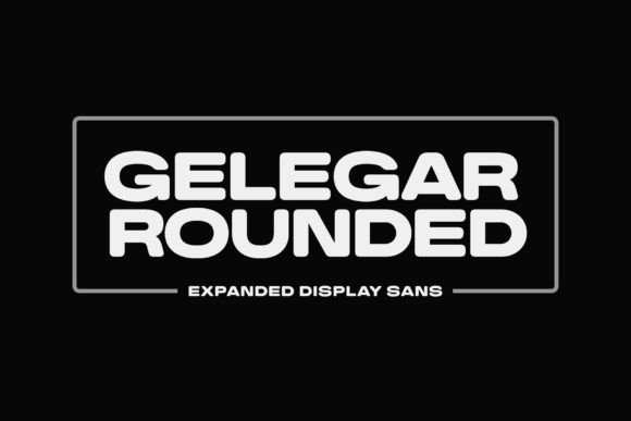 Gelegar Rounded Typeface for Bold Craft Designs