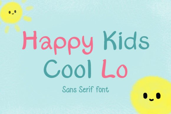 Happy Kids Cool Lo Typeface for Playful Designs
