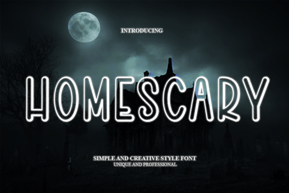 Homescary: The Modern Sans Serif Font for Bold Branding