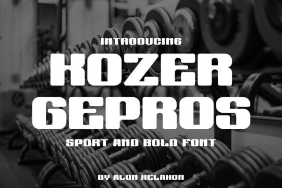 Kozer Gepros: Bold Sans Serif Font for Crafters
