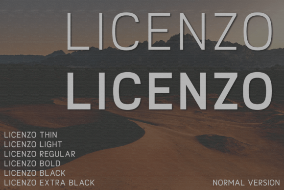 Licenzo: A Premium Sans Serif Typeface for Modern Brands
