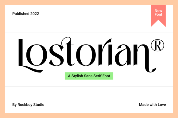 Lostorian: The Elegant Sans Serif Font for Crafters