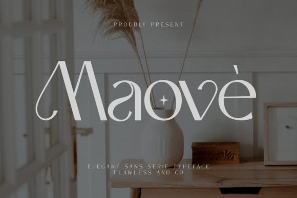 Maove: A Modern Elegant Sans Serif Typeface