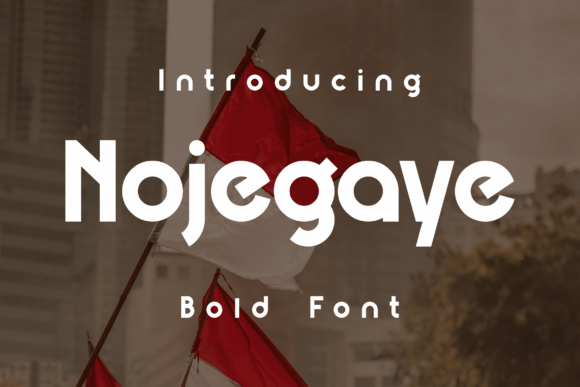 Nojegaye Font for Modern Craft Designs