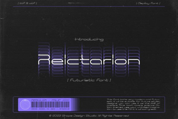 Reictarion Font for Modern Maker Brands