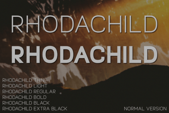 Rhodachild Typeface for Modern Editorial Design