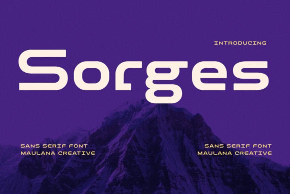 Sorges: A Futuristic Sans Serif Font for Web Design