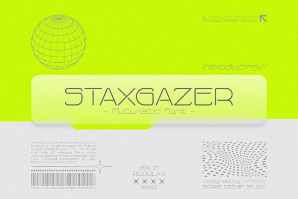 Staxgazer Typeface for Modern Branding