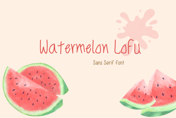 Watermelon Loex Font for Crafters and Makers